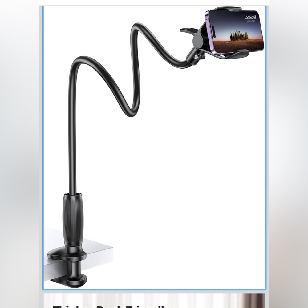 Lamicall Black Flexible Phone Holder